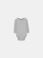 Body Infantil Manga Longa Slim Fit Canelado BABY1©
