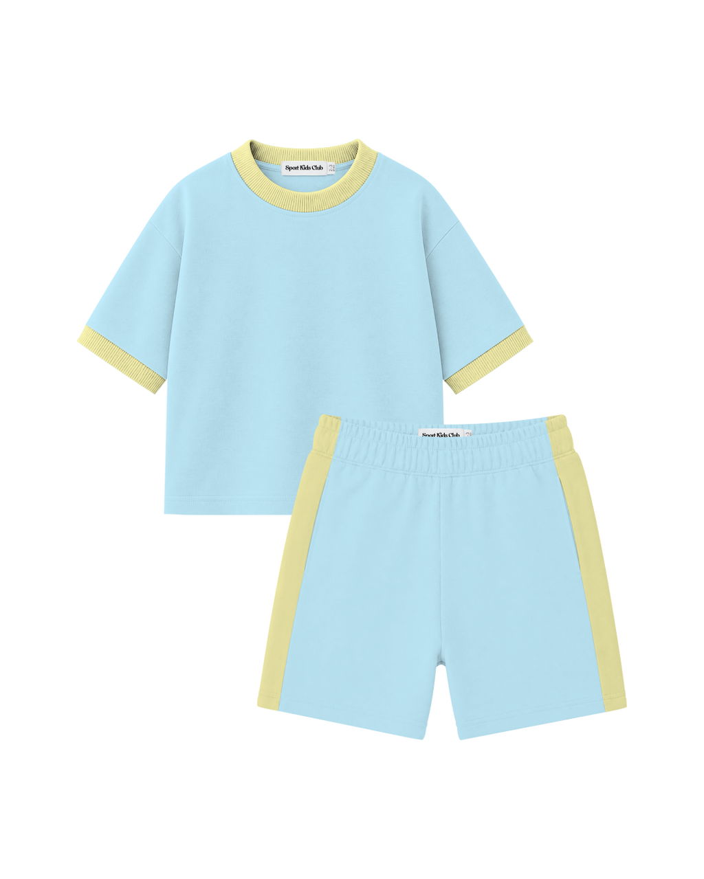 Conjunto Infantil Oversized-Fit Ringer 1 Camiseta 1 Bermuda KIDS2© (Pack-2)