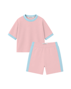 Conjunto Infantil Oversized-Fit Ringer 1 Camiseta 1 Bermuda KIDS2© (Pack-2)