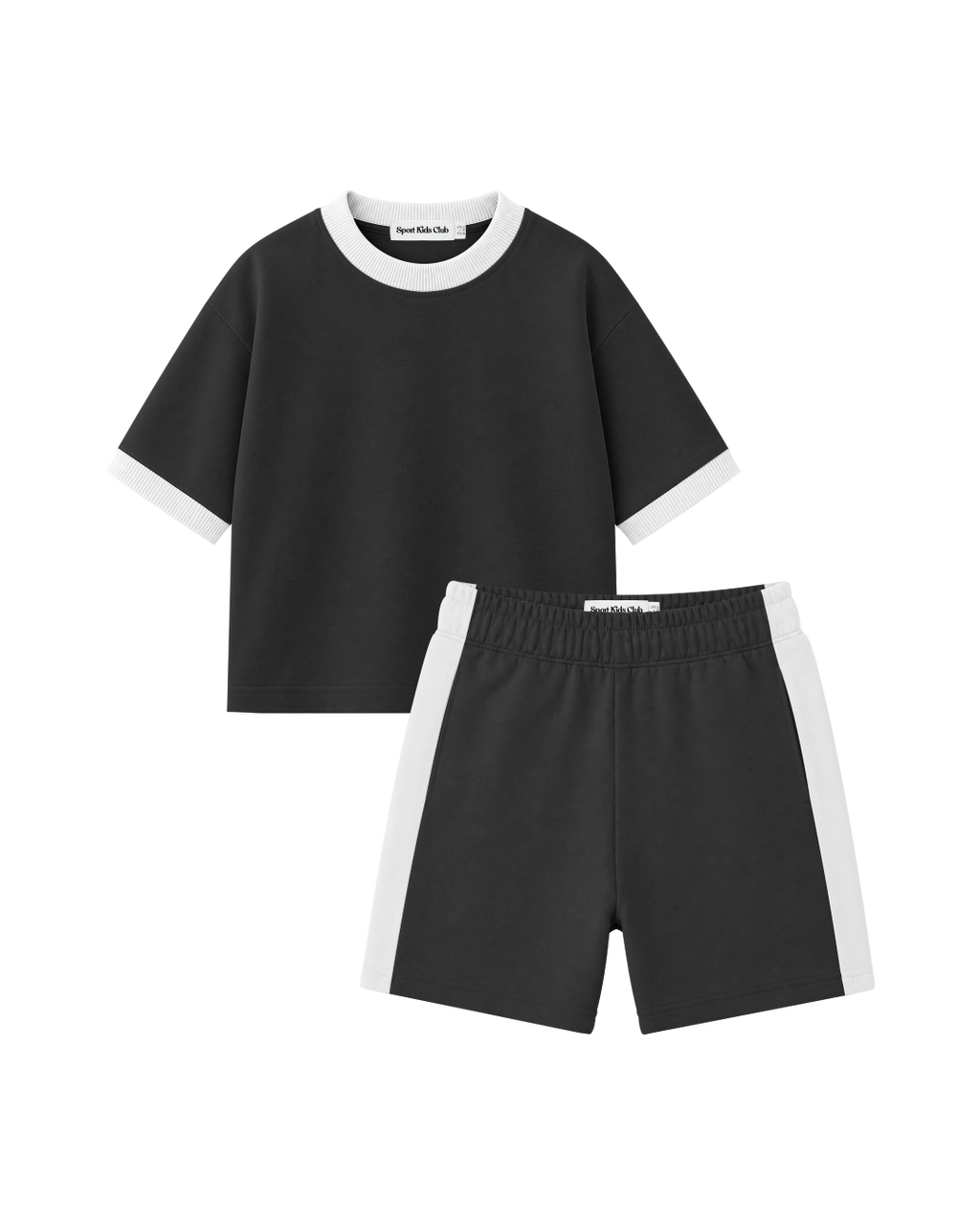 Conjunto Infantil Oversized-Fit Ringer 1 Camiseta 1 Bermuda KIDS2© (Pack-2)