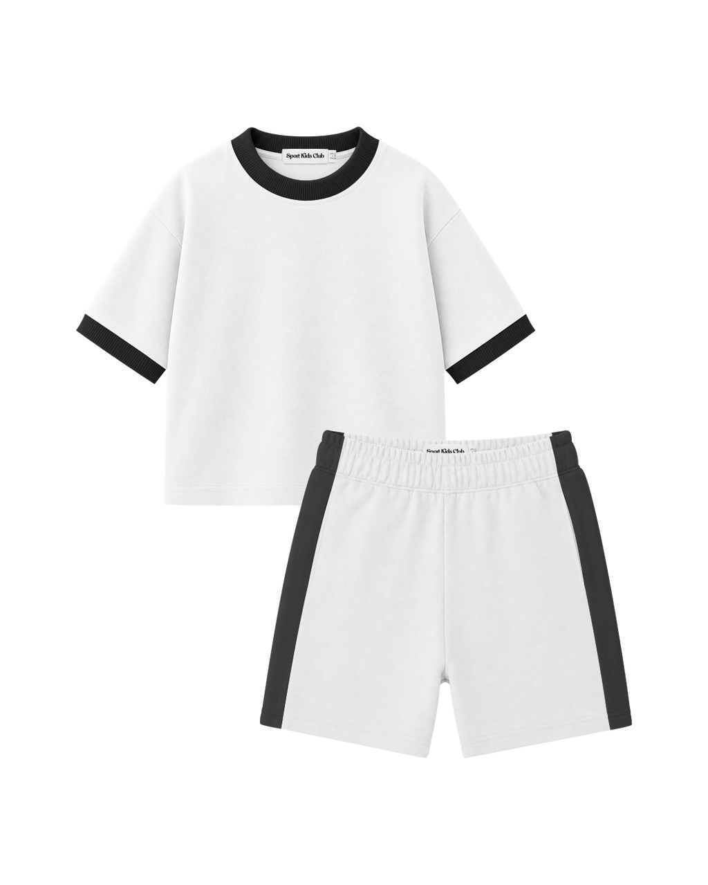 Conjunto Infantil Oversized-Fit Ringer 1 Camiseta 1 Bermuda KIDS2© (Pack-2)