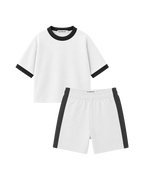 Conjunto Infantil Oversized-Fit Ringer 1 Camiseta 1 Bermuda KIDS2© (Pack-2)