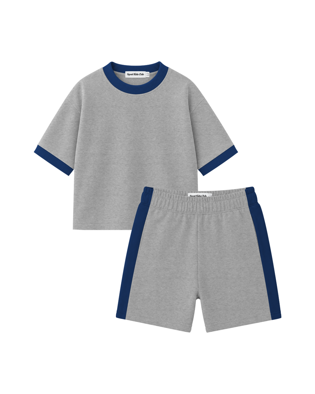 Conjunto Infantil Oversized-Fit Ringer 1 Camiseta 1 Bermuda KIDS2© (Pack-2)