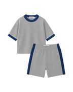 Conjunto Infantil Oversized-Fit Ringer 1 Camiseta 1 Bermuda KIDS2© (Pack-2)