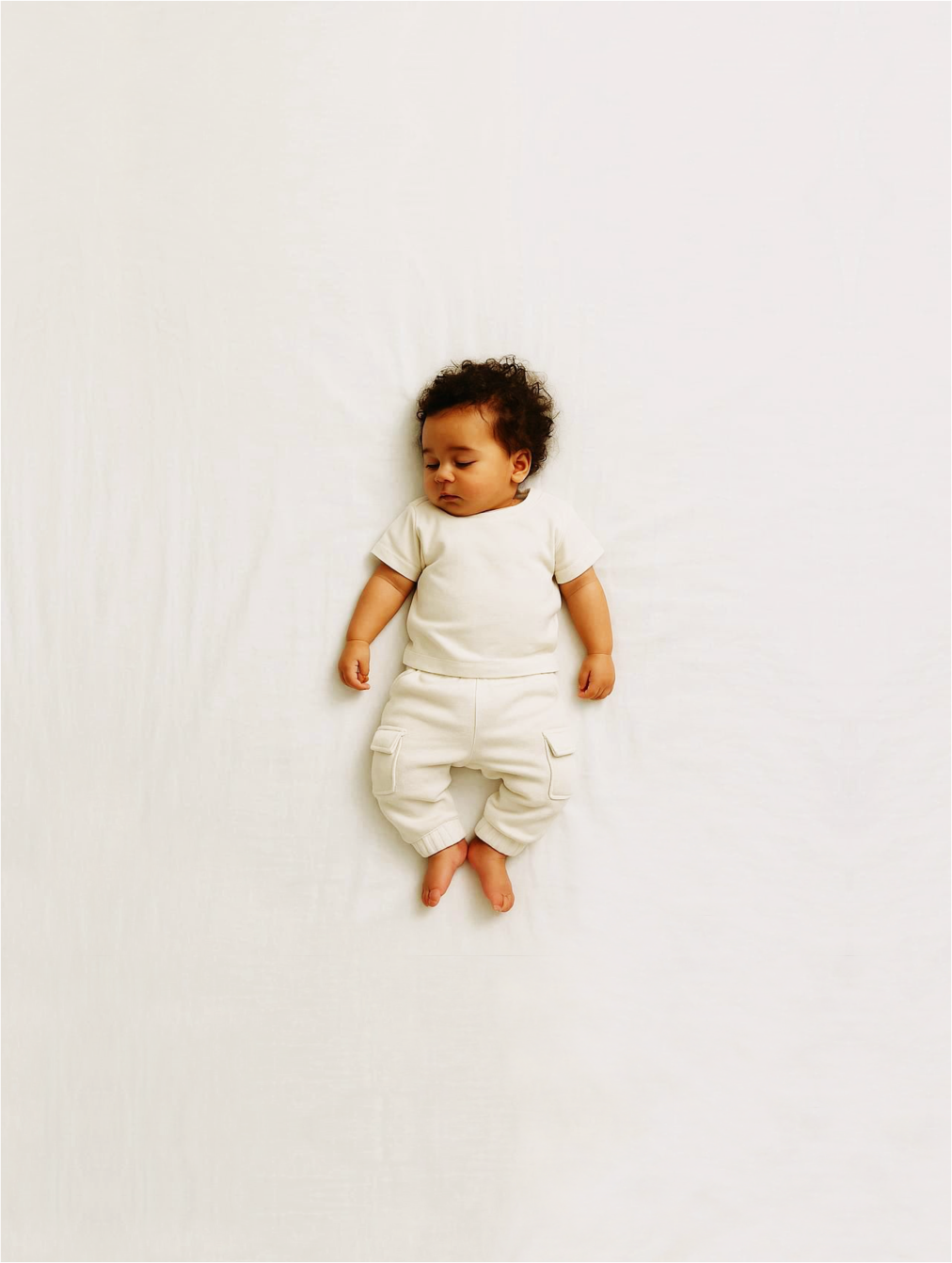Calça Infantil Cargo Regular Fit em Moletom BABY1©