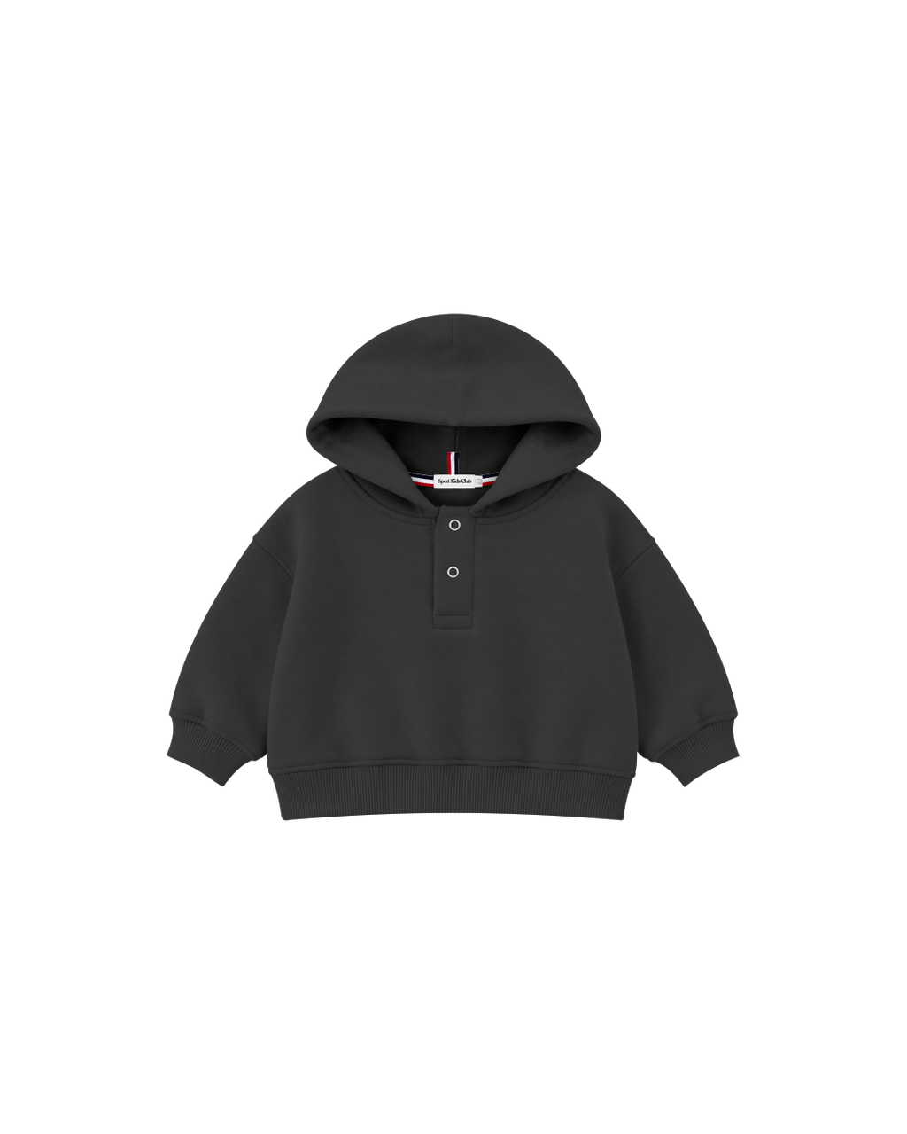 Blusa Infantil Henley Capuz Over Fit em Moletom BABY1©