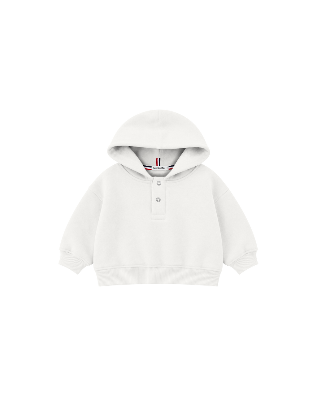 Blusa Infantil Henley Capuz Over Fit em Moletom BABY1©