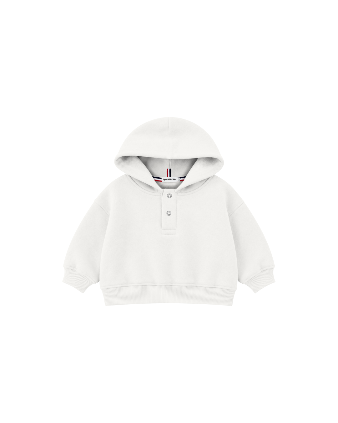 Blusa Infantil Henley Capuz Over Fit em Moletom BABY1©