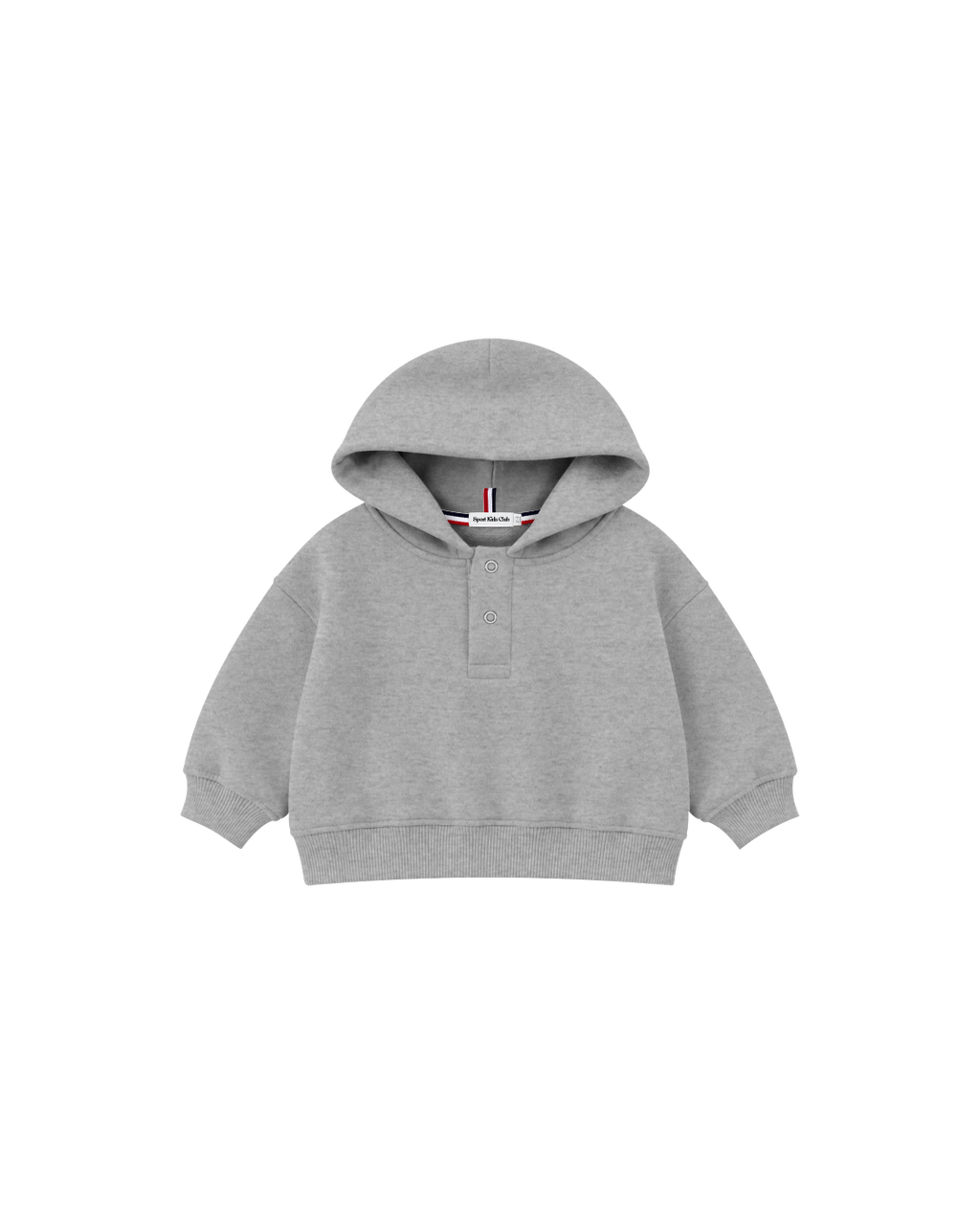 Blusa Infantil Henley Capuz Over Fit em Moletom BABY1©