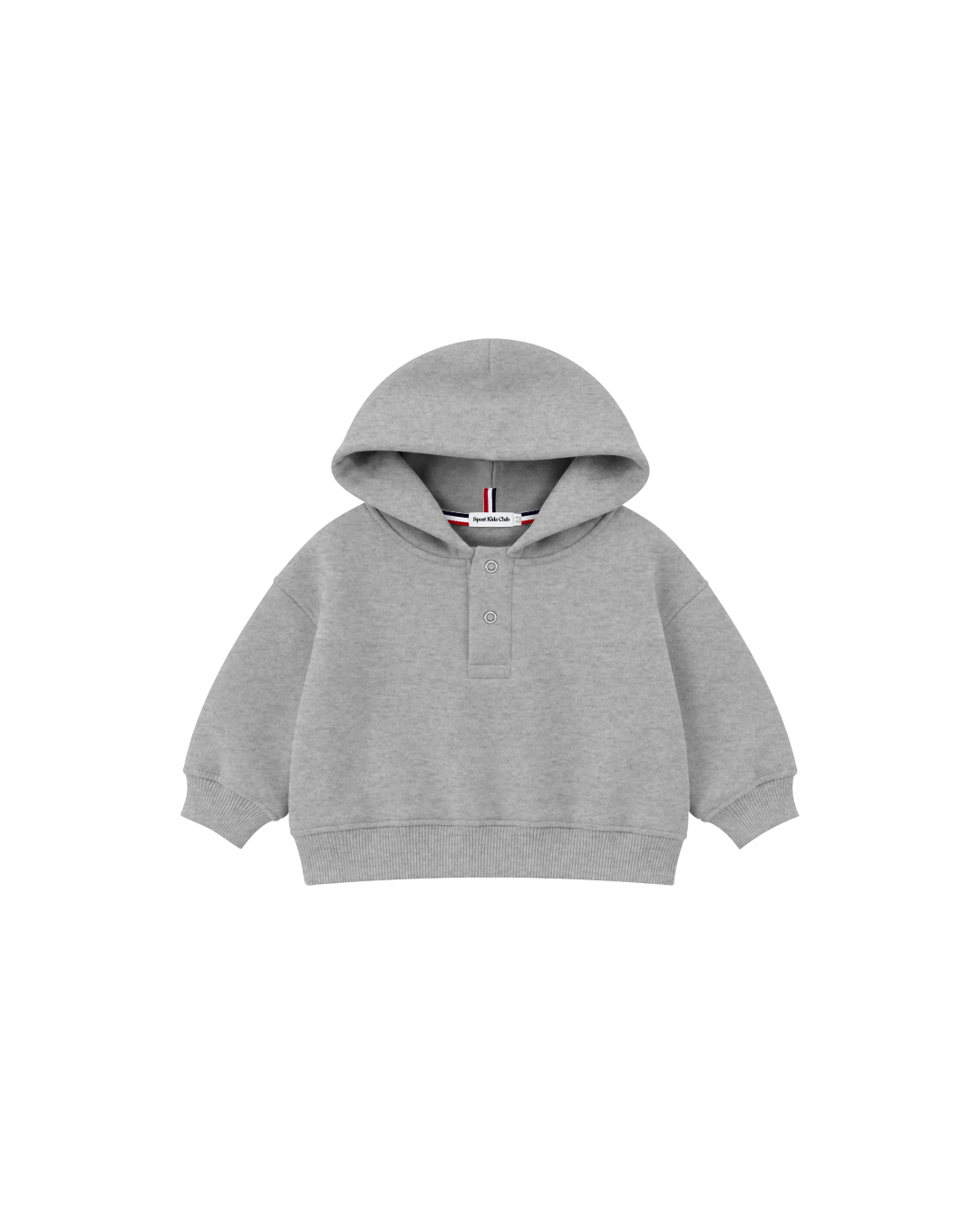 Blusa Infantil Henley Capuz Over Fit em Moletom BABY1©