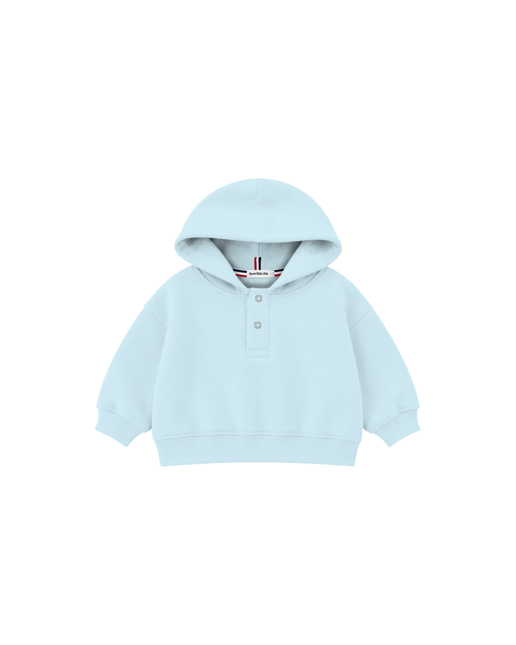 Blusa Infantil Henley Capuz Over Fit em Moletom BABY1©