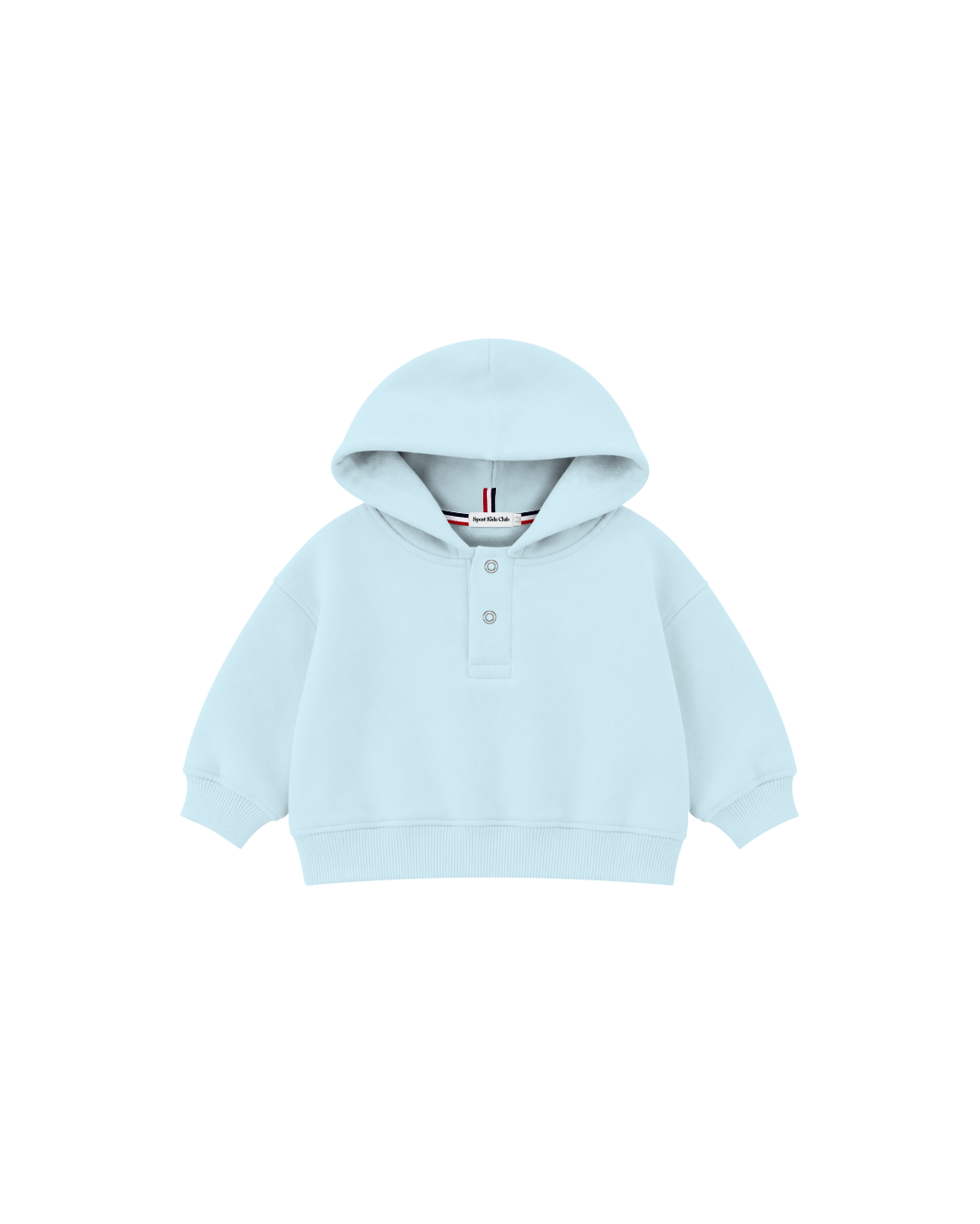 Blusa Infantil Henley Capuz Over Fit em Moletom BABY1©