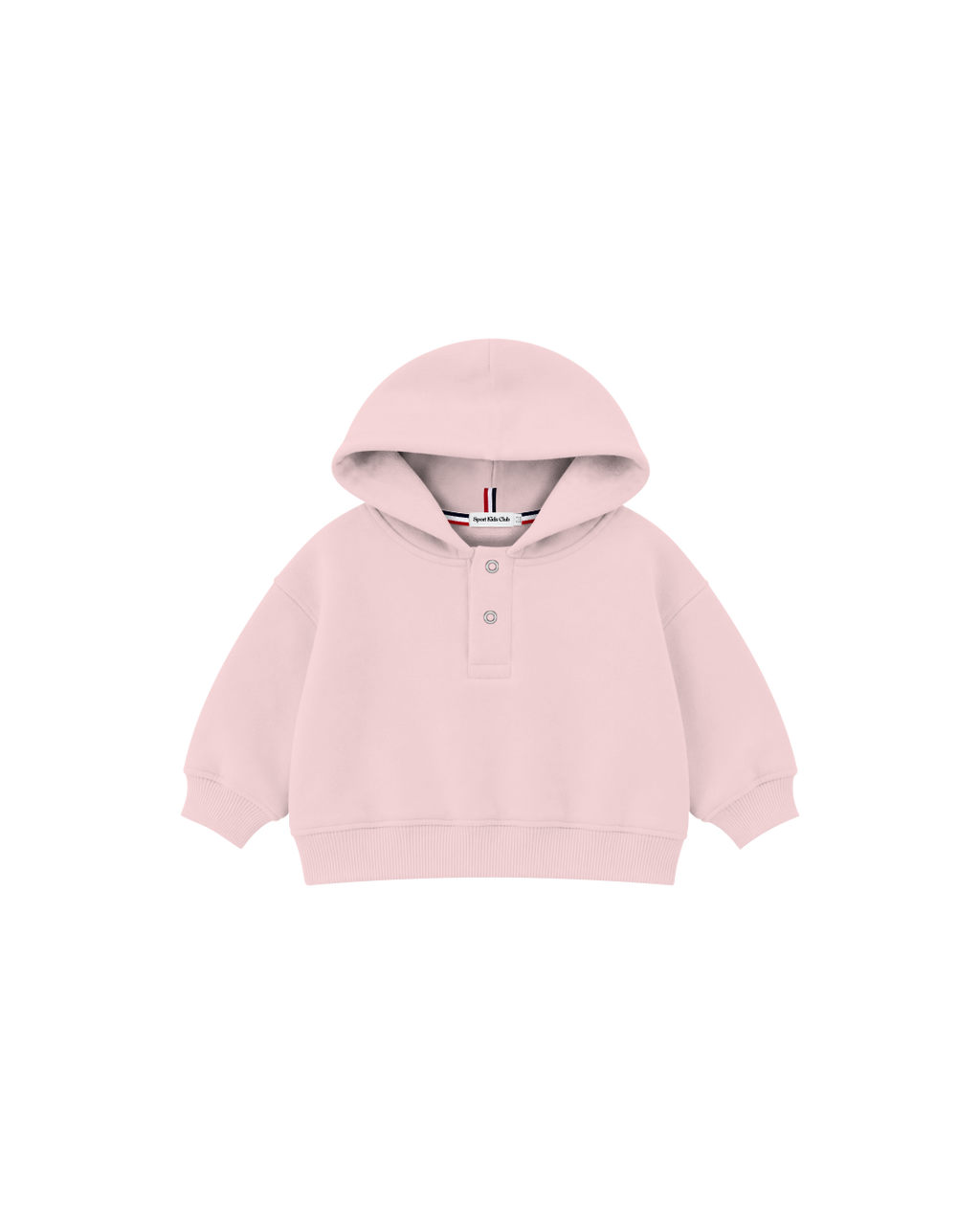 Blusa Infantil Henley Capuz Over Fit em Moletom BABY1©