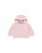 Blusa Infantil Henley Capuz Over Fit em Moletom BABY1©