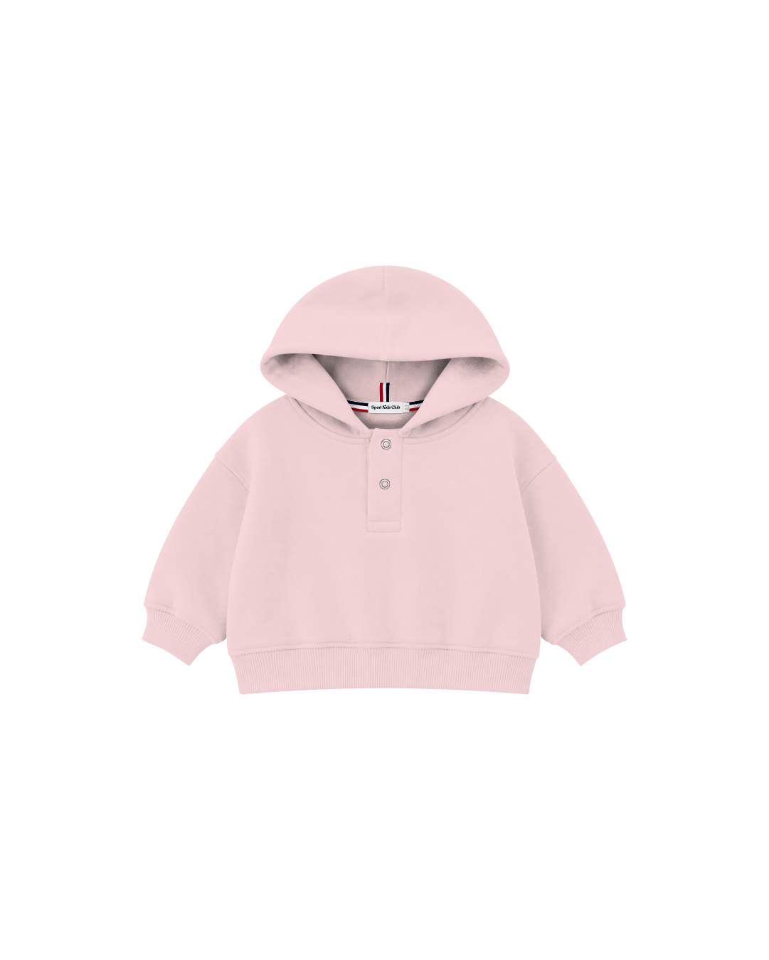Blusa Infantil Henley Capuz Over Fit em Moletom BABY1©