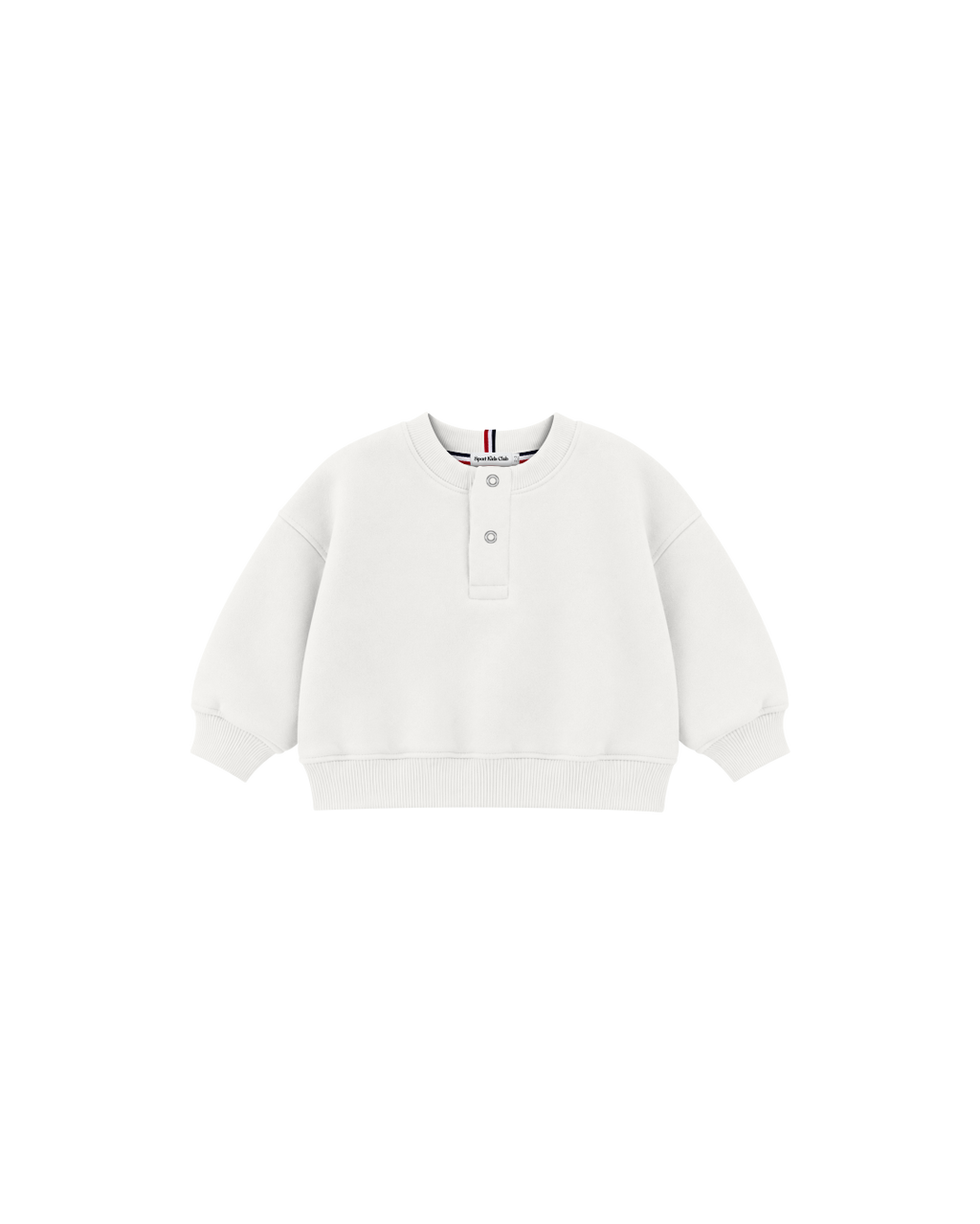 Blusa Infantil Henley Careca Over Fit em Moletom BABY1©