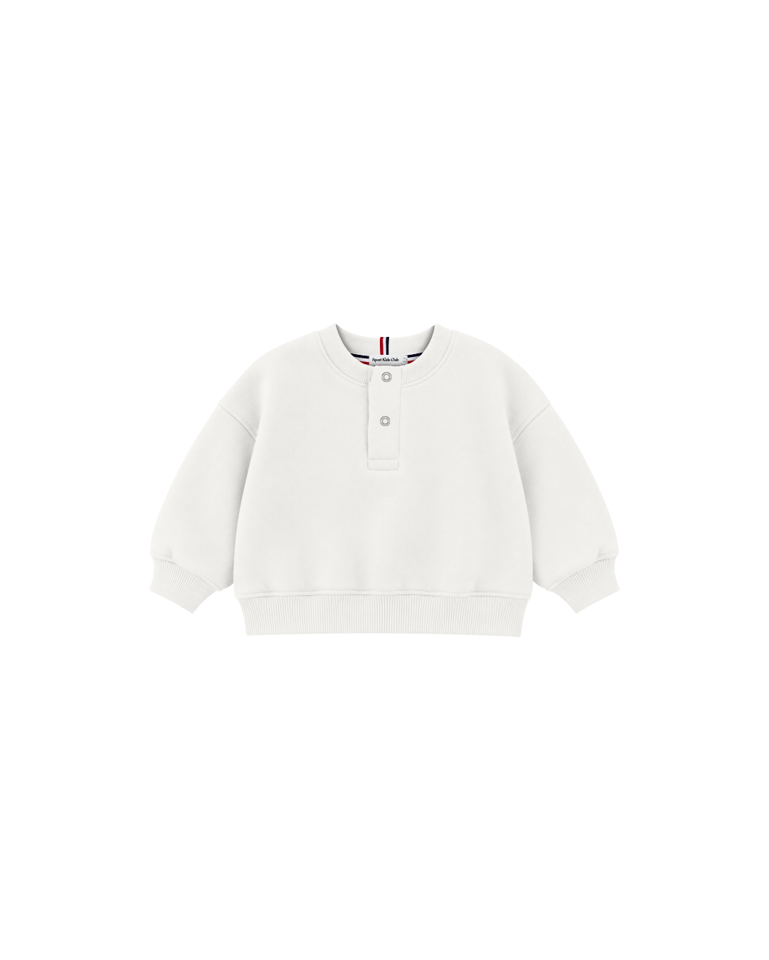 Blusa Infantil Henley Careca Over Fit em Moletom BABY1©