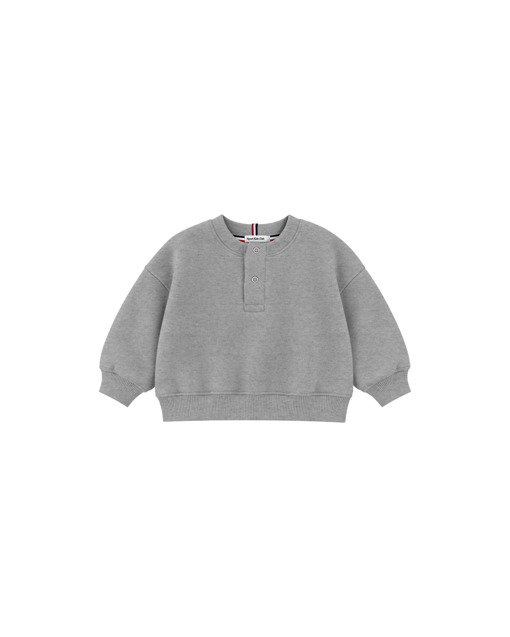 Blusa Infantil Henley Careca Over Fit em Moletom BABY1©