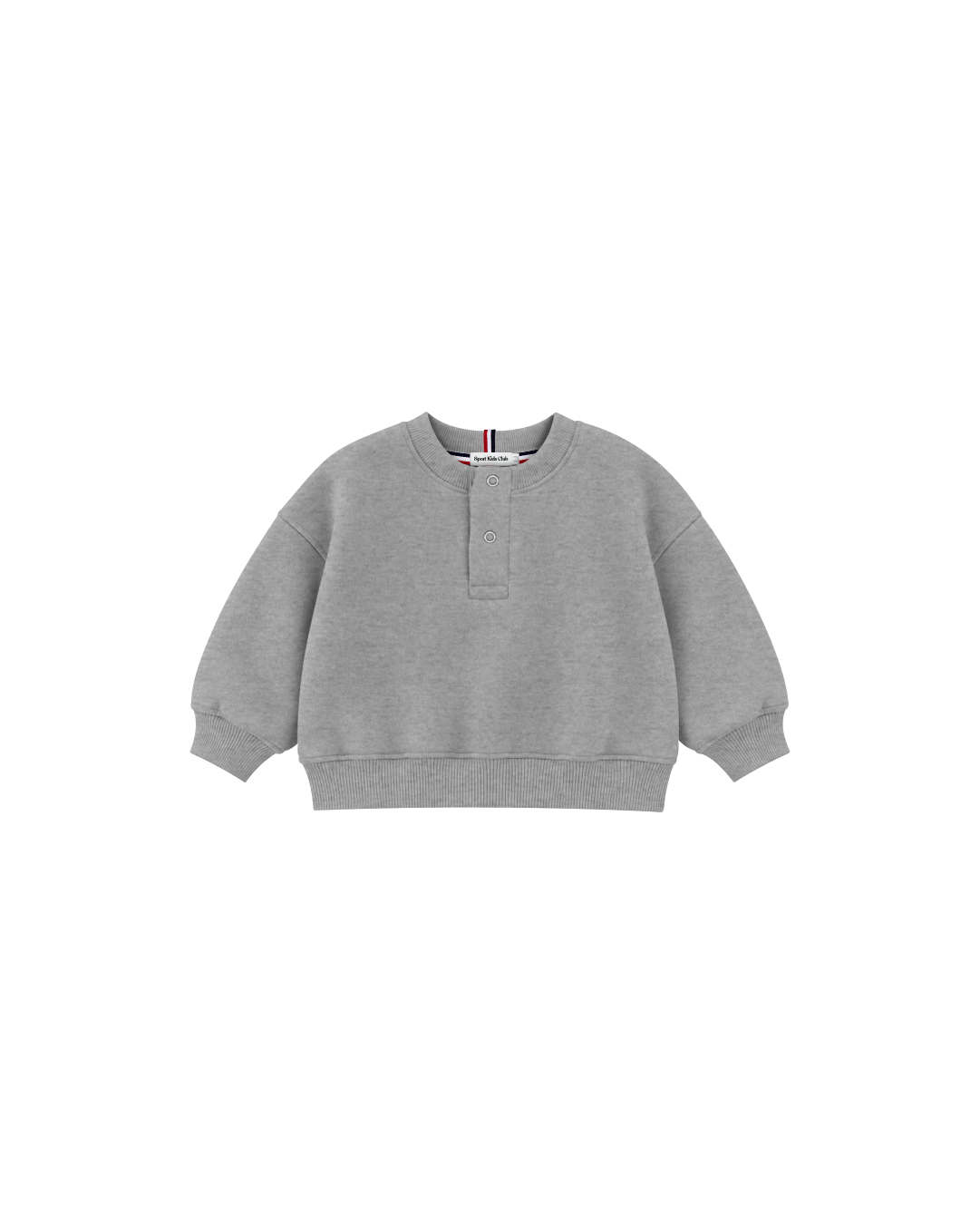 Blusa Infantil Henley Careca Over Fit em Moletom BABY1©