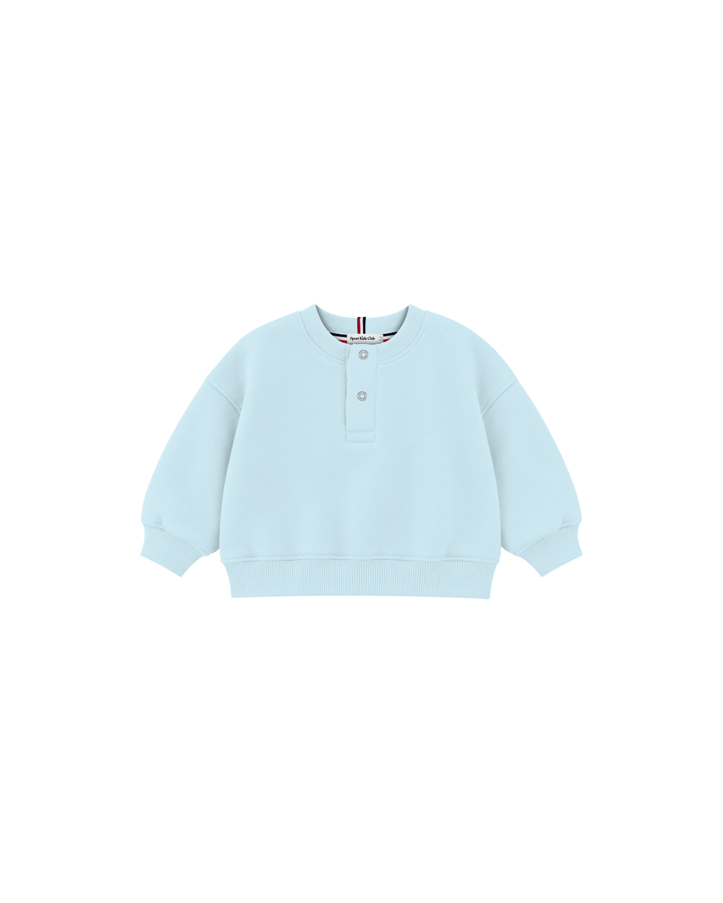 Blusa Infantil Henley Careca Over Fit em Moletom BABY©