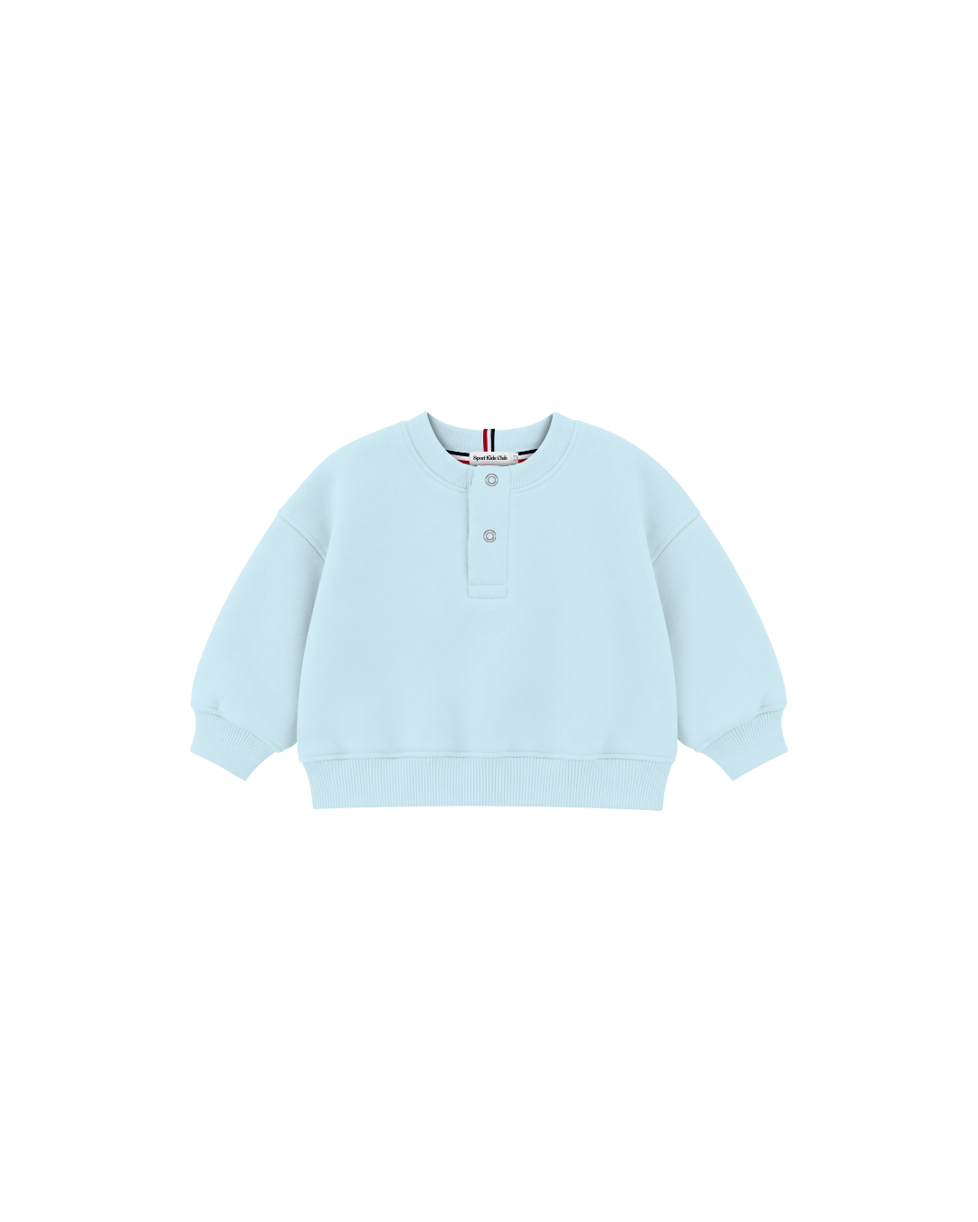 Blusa Infantil Henley Careca Over Fit em Moletom BABY©