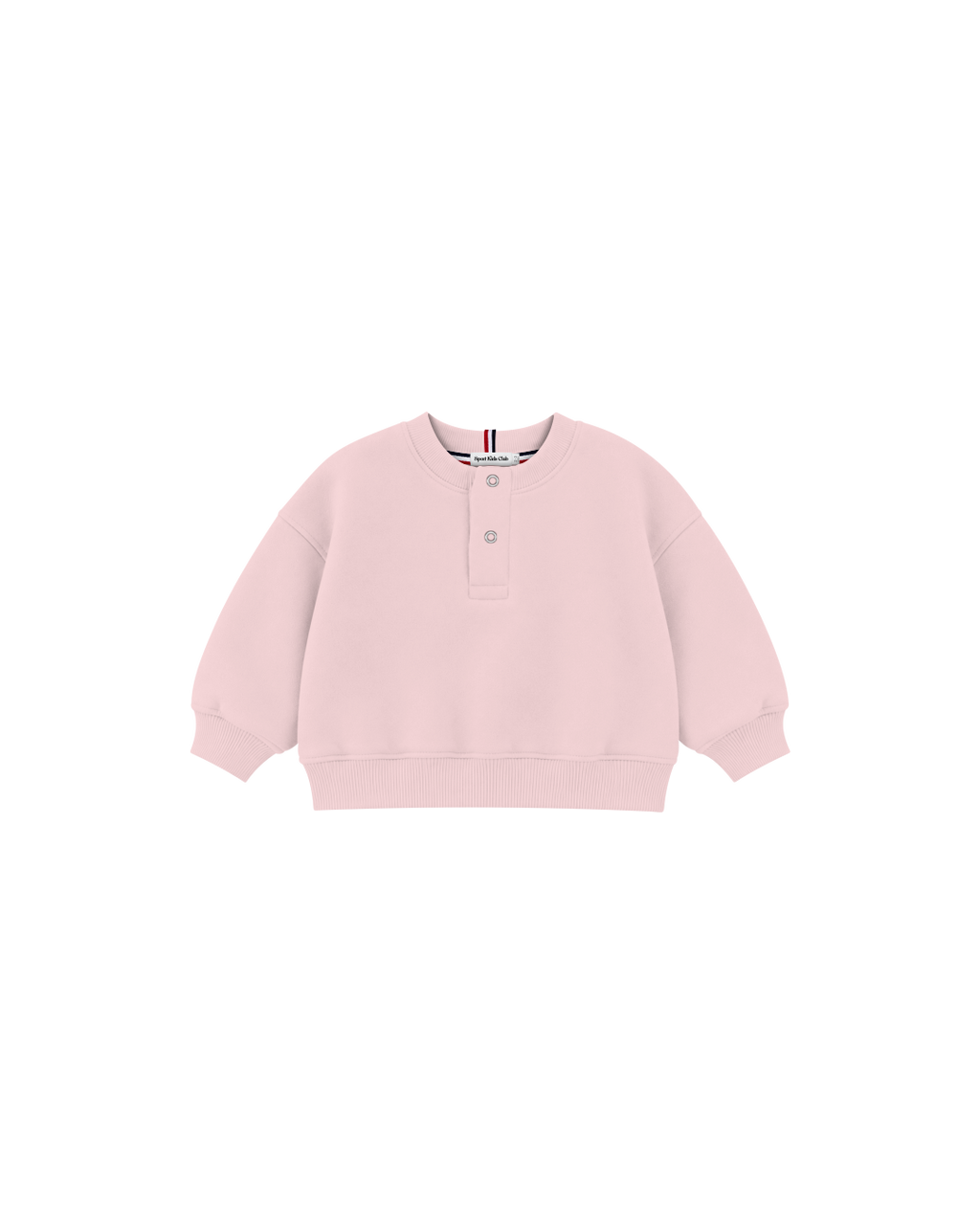 Blusa Infantil Henley Careca Over Fit em Moletom BABY©