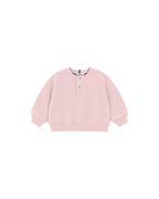 Blusa Infantil Henley Careca Over Fit em Moletom BABY©