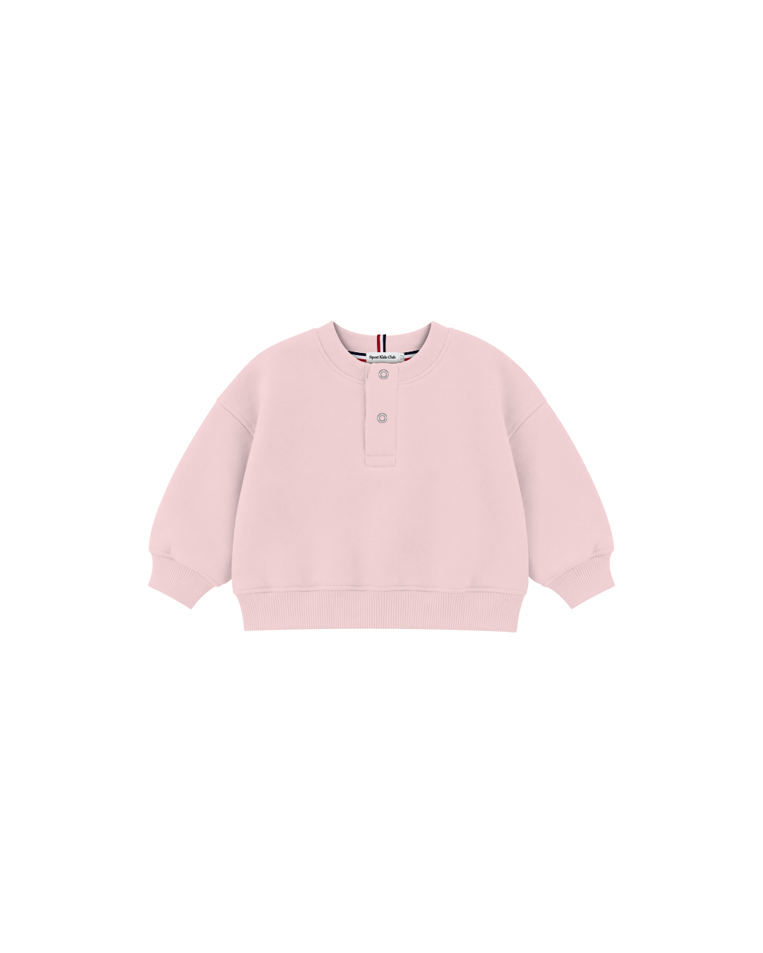 Blusa Infantil Henley Careca Over Fit em Moletom BABY©