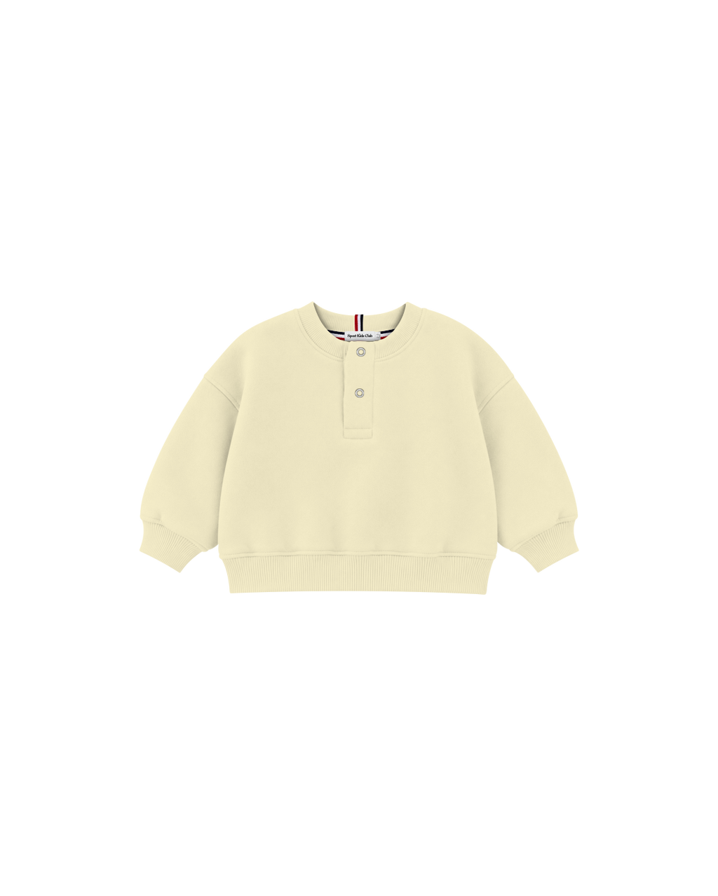 Blusa Infantil Henley Careca Over Fit em Moletom BABY©