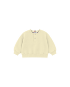 Blusa Infantil Henley Careca Over Fit em Moletom BABY©