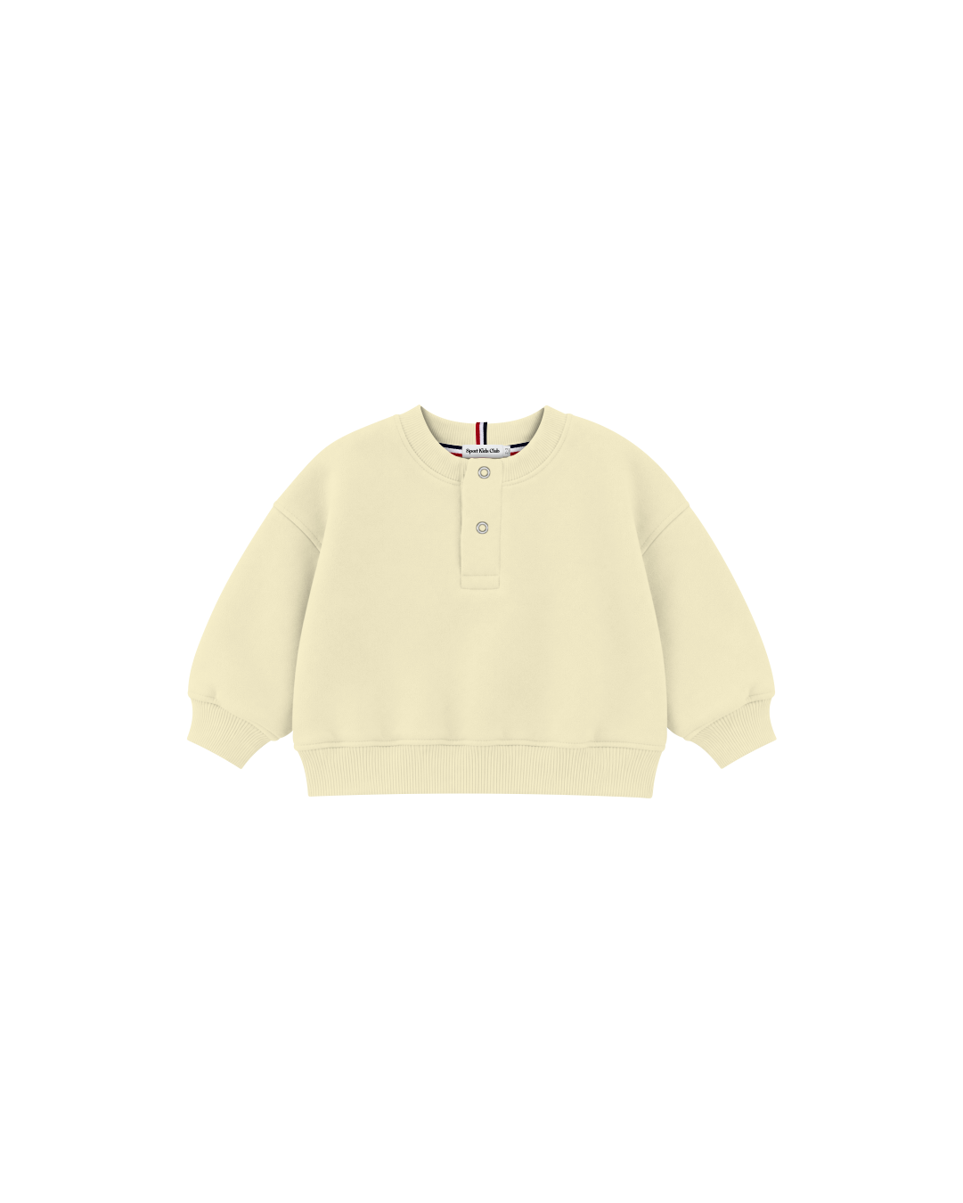 Blusa Infantil Henley Careca Over Fit em Moletom BABY©