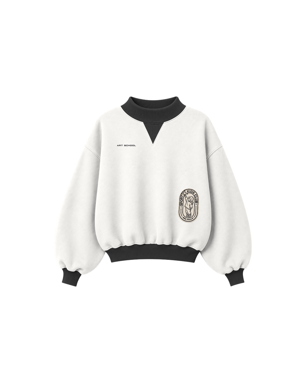 Blusa Infantil “Art School” Over-Fit em Moletom Deluxe©S4