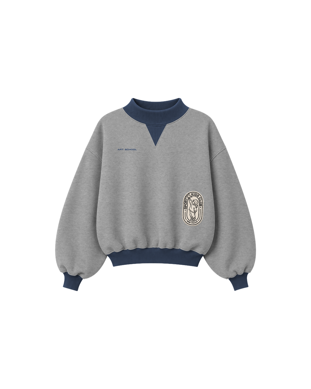 Blusa Infantil “Art School” Over-Fit em Moletom Deluxe©S4