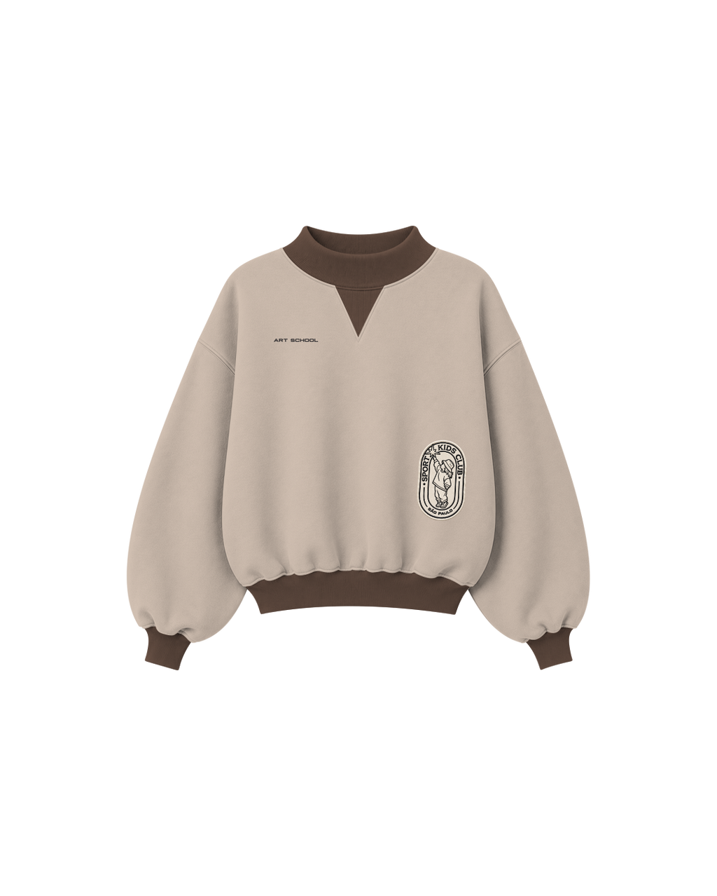 Blusa Infantil “Art School” Over-Fit em Moletom Deluxe©S4