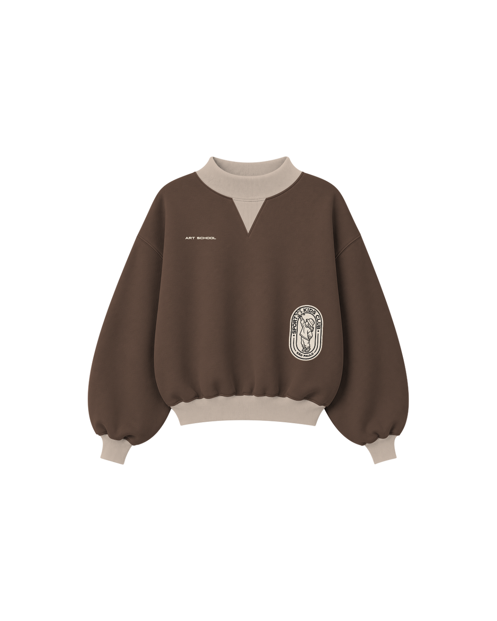 Blusa Infantil “Art School” Over-Fit em Moletom Deluxe©S4