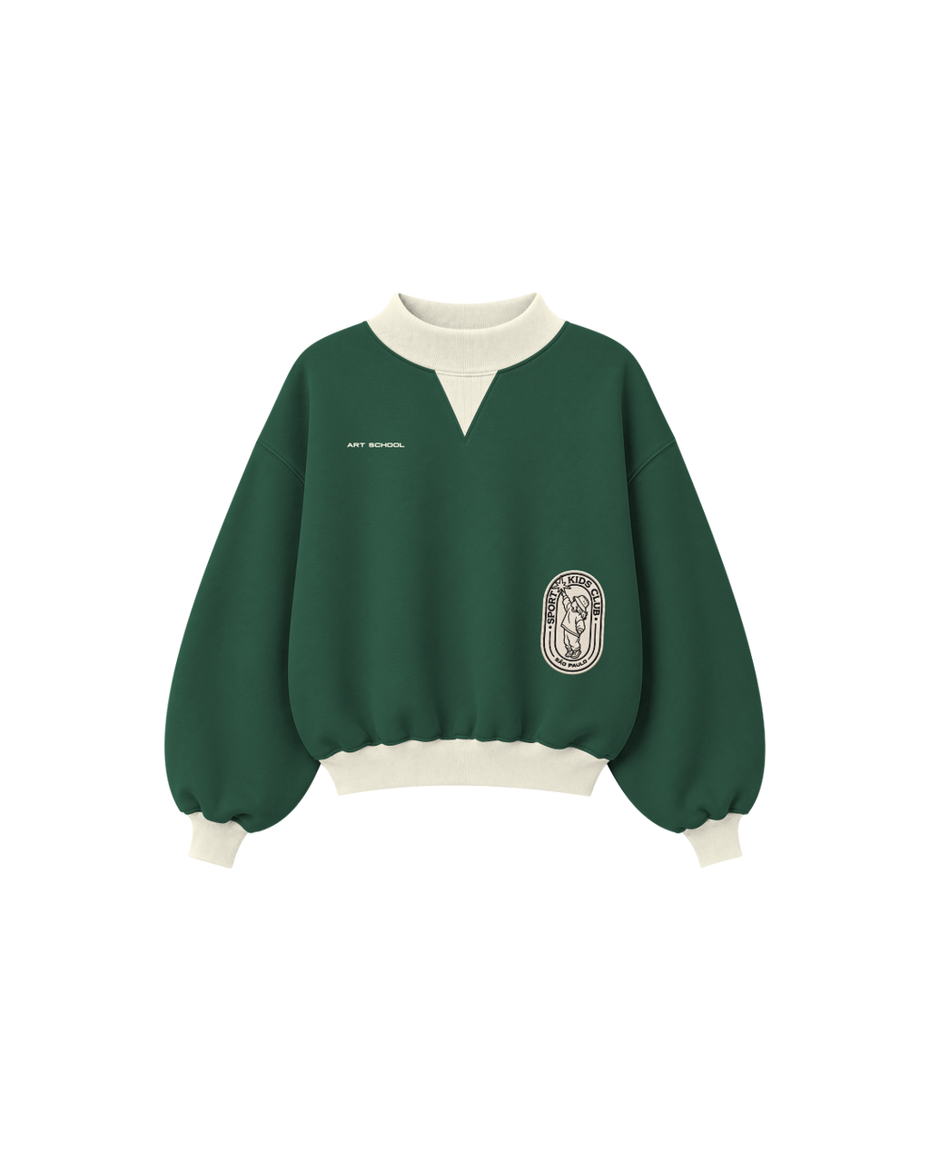Blusa Infantil “Art School” Over-Fit em Moletom Deluxe©S4