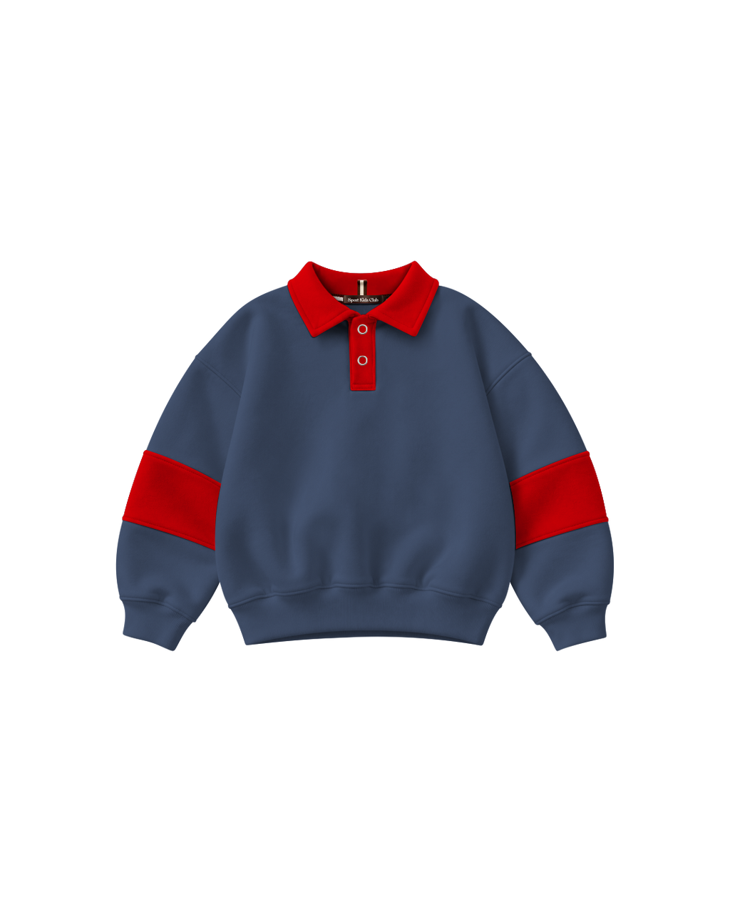Blusa Infantil Polo Rugby Over Fit em Moletom KIDS2©