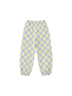 Calça Infantil Baggy Xadrez Patchwork em Moletom KIDS2©