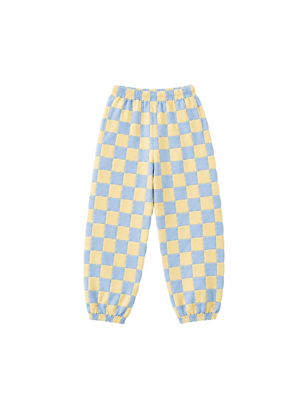 Calça Infantil Baggy Xadrez Patchwork em Moletom KIDS2©