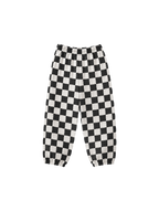 Calça Infantil Baggy Xadrez Patchwork em Moletom KIDS2©