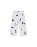 Calça de Alfaiataria Infantil "Strip Dogs" em Algodão DELUXE©