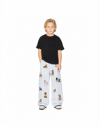 Calça de Alfaiataria Infantil "Strip Dogs" em Algodão DELUXE©