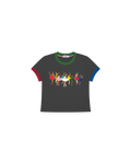 Camiseta Infantil "Runaway" Baby Ringer tee em Algodão  DELUXE©
