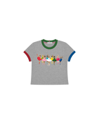 Camiseta Infantil "Runaway" Baby Ringer tee em Algodão  DELUXE©