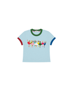 Camiseta Infantil "Runaway" Baby Ringer tee em Algodão  DELUXE©