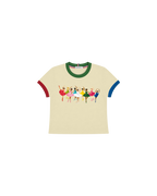Camiseta Infantil "Runaway" Baby Ringer tee em Algodão  DELUXE©