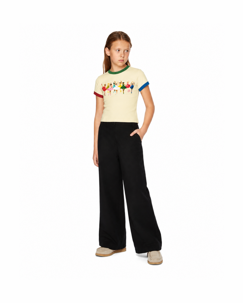 Camiseta Infantil "Runaway" Baby Ringer tee em Algodão  DELUXE©