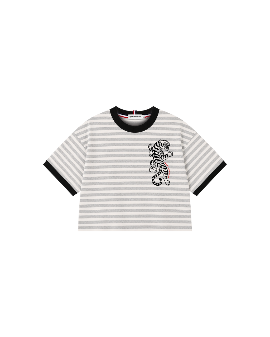 Camiseta Infantil Listrada Ringer Tiger em Super Cotton  KIDS3©