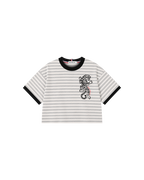 Camiseta Infantil Listrada Ringer Tiger em Super Cotton  KIDS3©