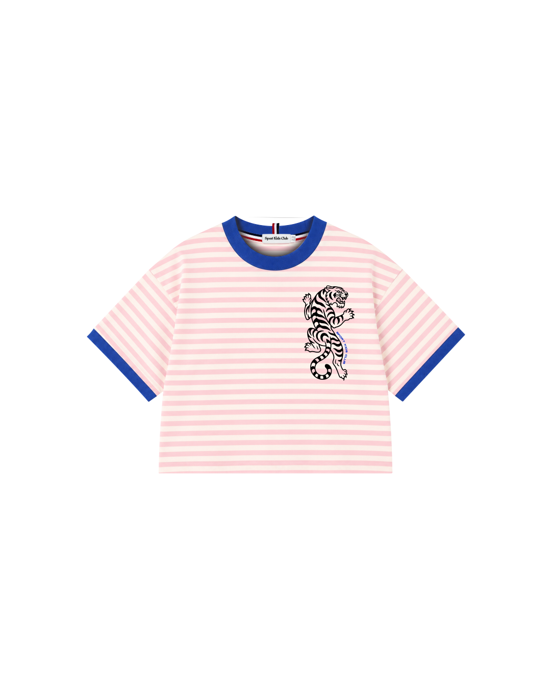 Camiseta Infantil Listrada Ringer Tiger em Super Cotton  KIDS3©
